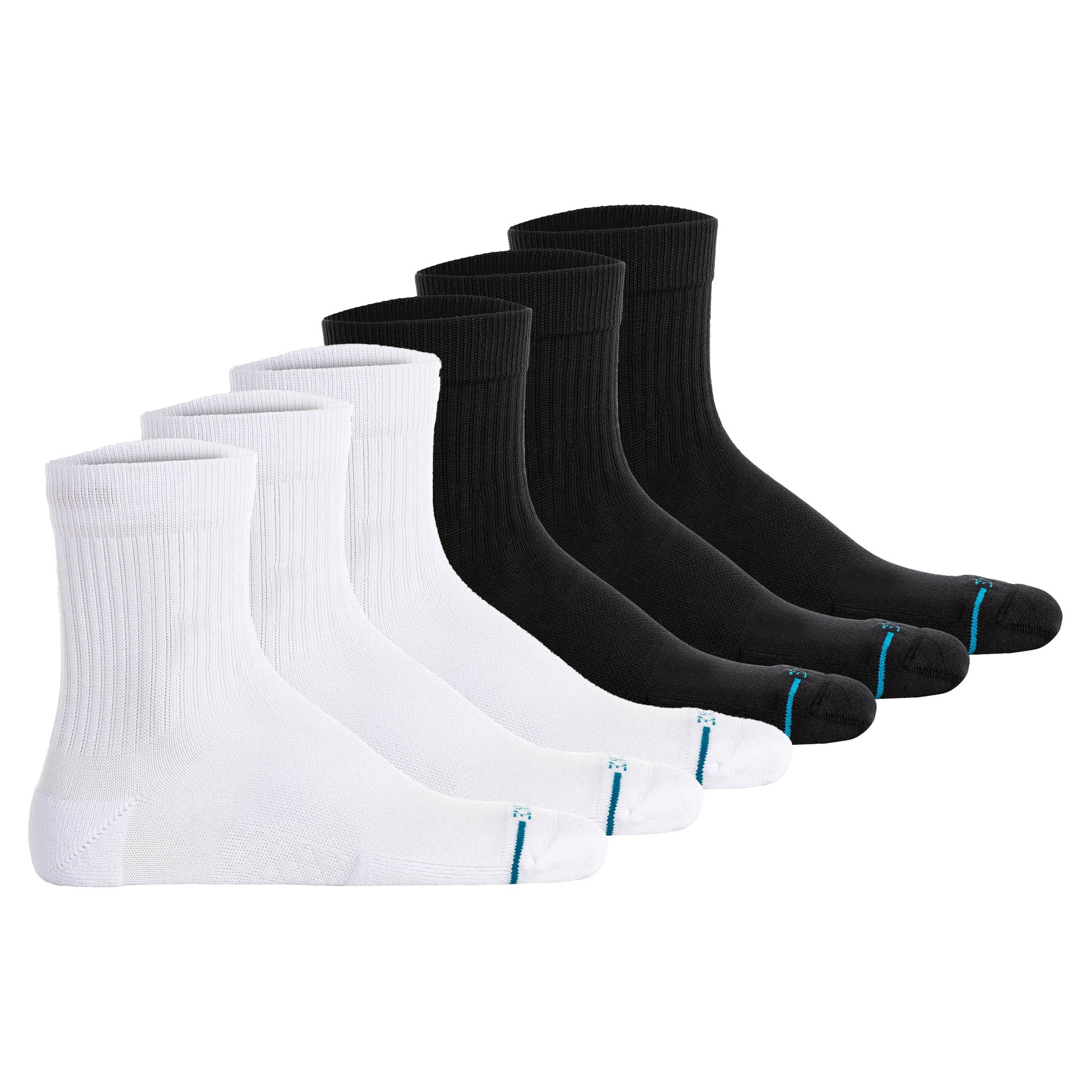 STANCE Unisex Quartersocken 6er Pack - Icon Quarter, Logo, Basic