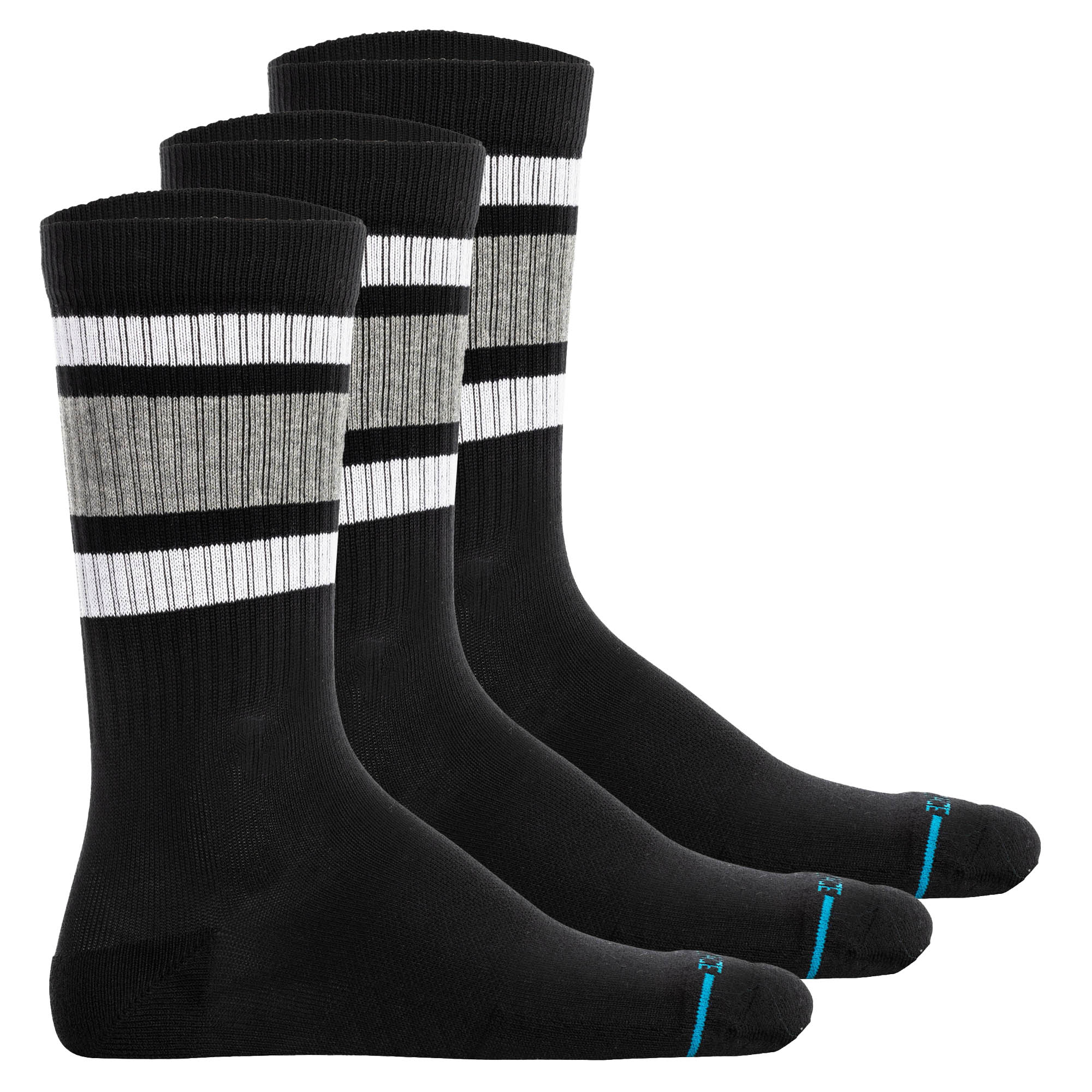 STANCE unisex socks pack of 3 - Boyd ST, logo, stripes, crew socks