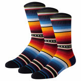 STANCE Unisex Socks, 3-pack - CURREN ST CREW, Stripes, Fair Isle Pattern, Cotton Blend