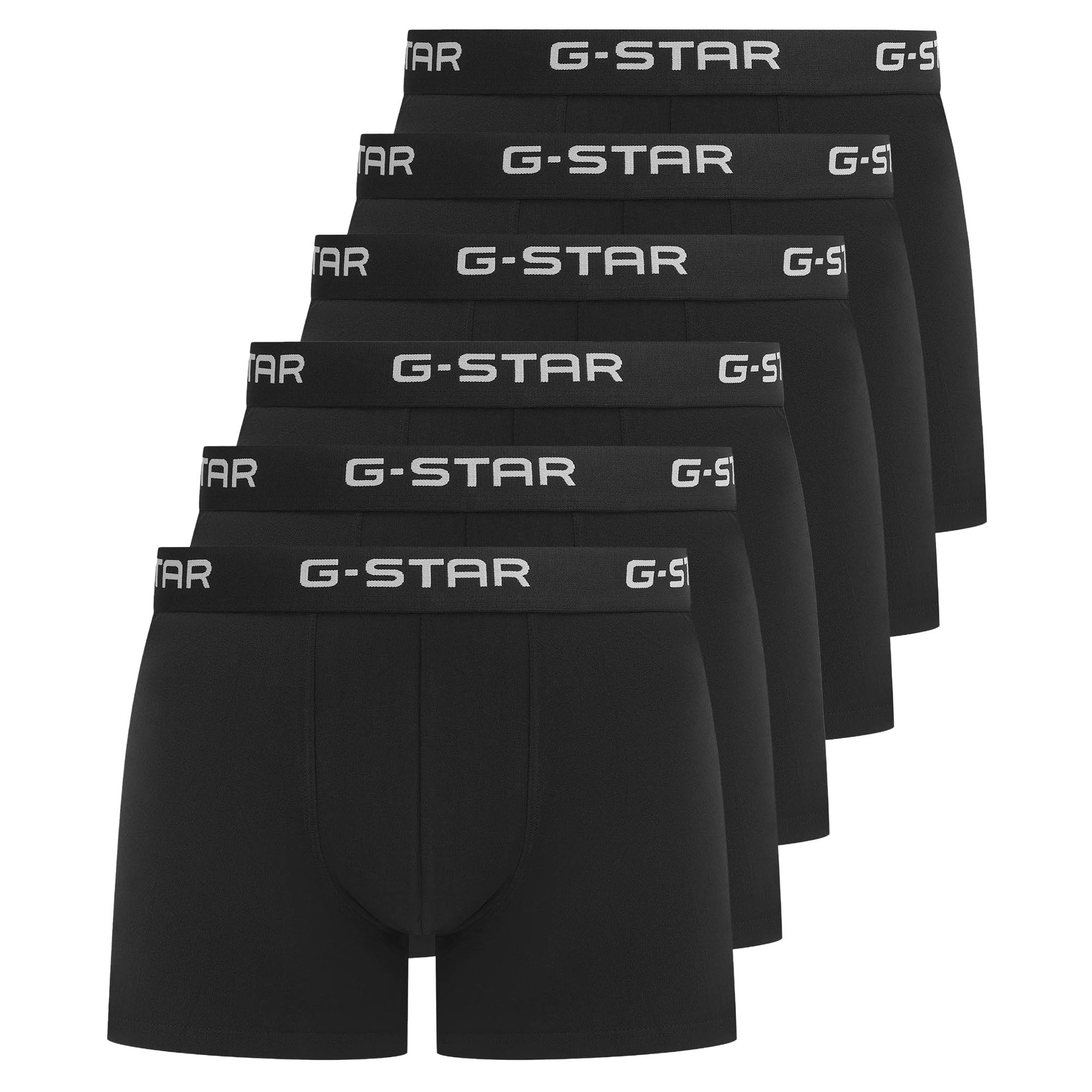 G-STAR Herren Boxershorts, 6er Pack - ASH, Trunks, Cotton Stretch