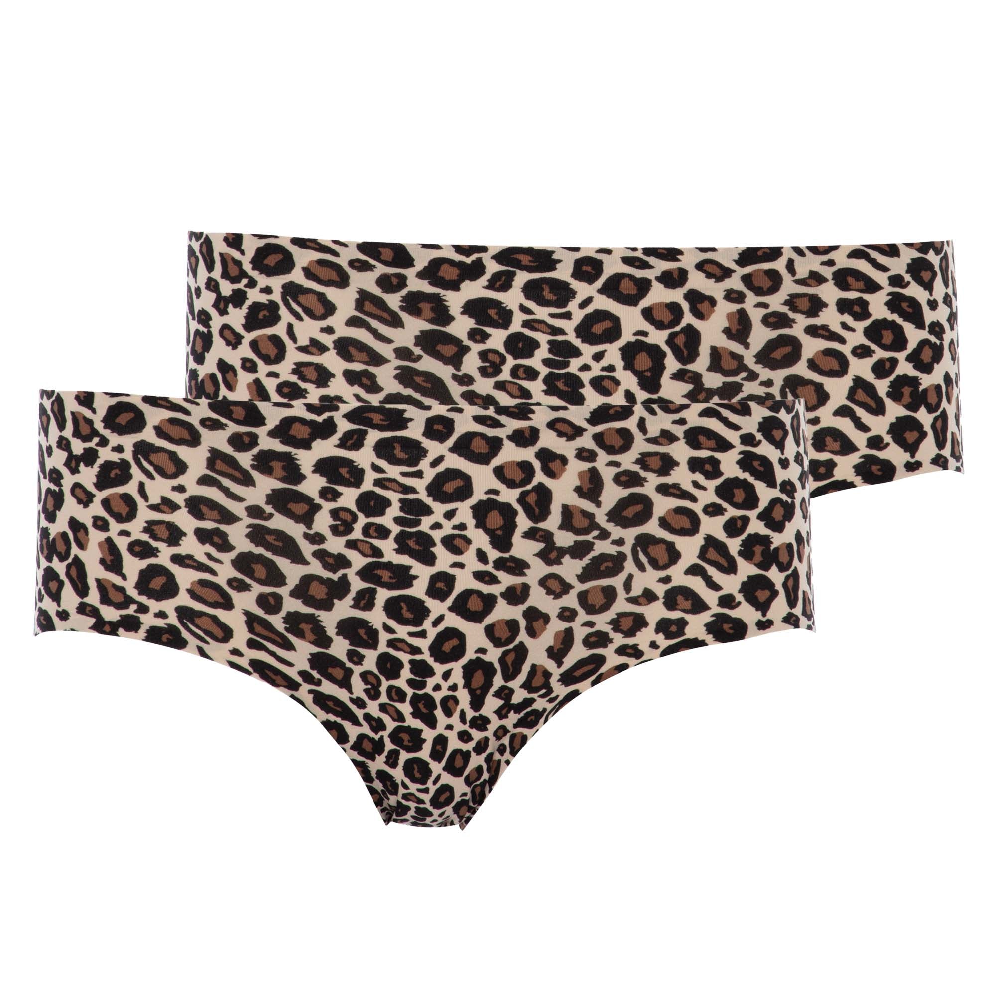 Chantelle Damen Shorty-Slip 2er Pack - SoftStretch, nahtlos, unsichtbar, Einheitsgröße 36-44, Muster