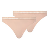 Chantelle Women Thong pack of 2 - Cozy Chic, invisible, breathable