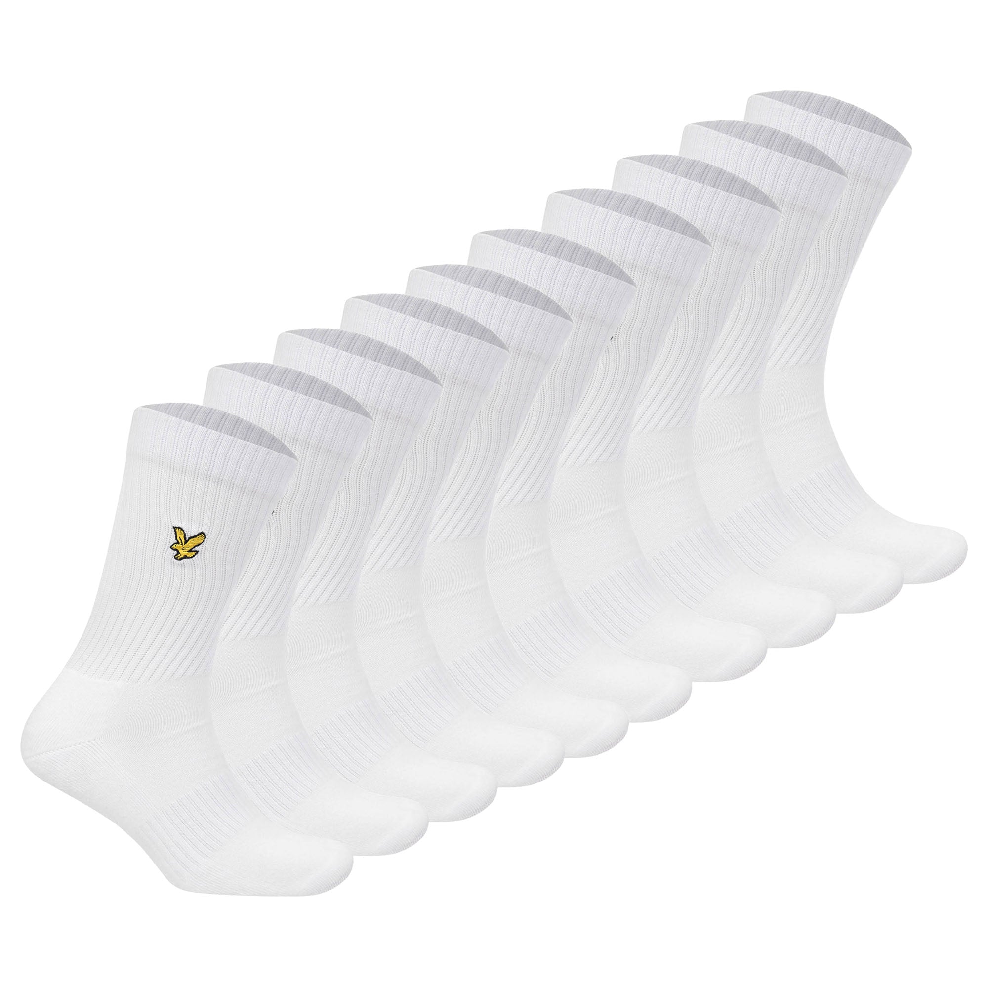 LYLE&SCOTT Herren Tennissocken, 10er Pack - Camdyn Core Socks, Baumwollmischung, einfarbig