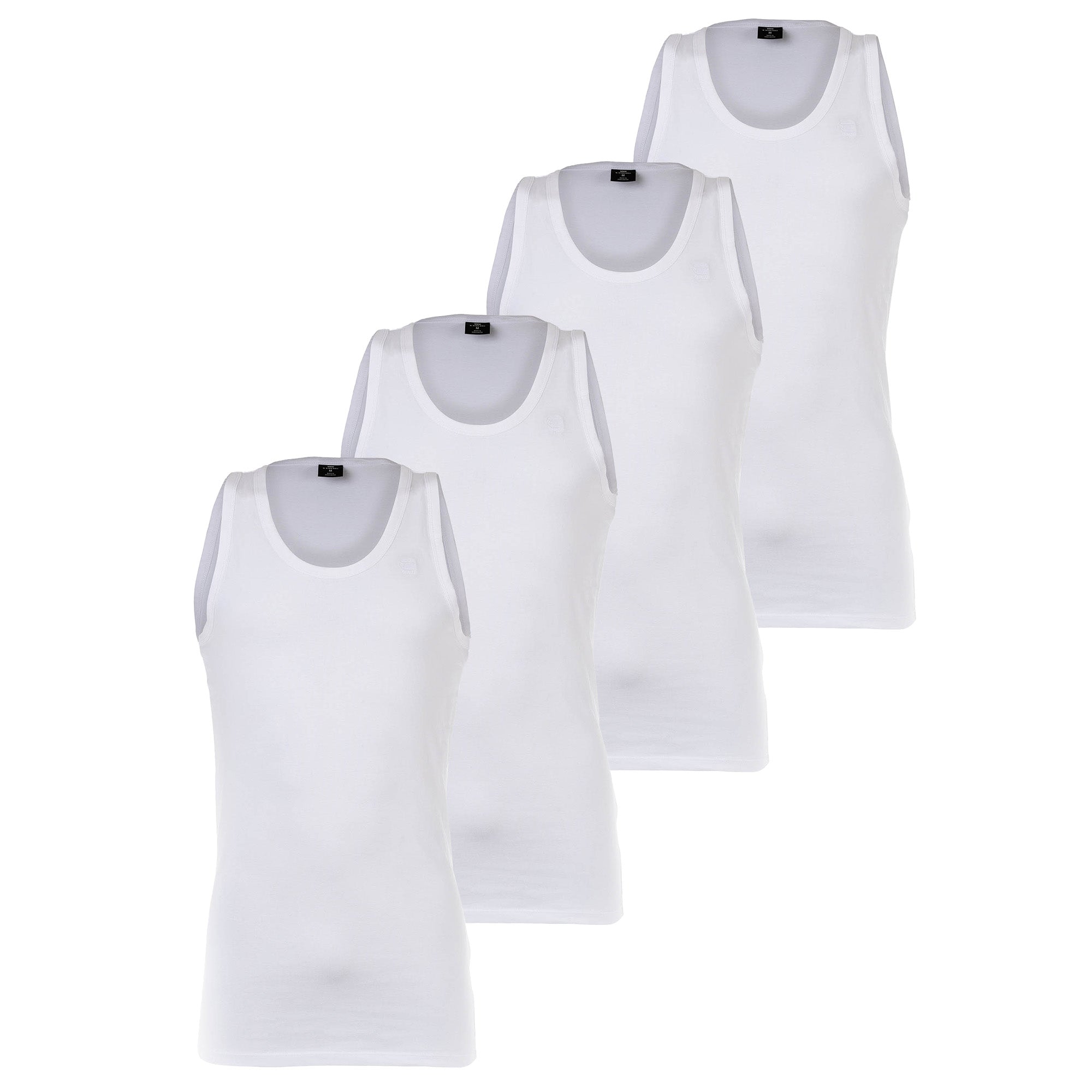 G-STAR Herren Tank Tops 4er Pack - Base Tank Top, Rundhals, Baumwolle, einfarbig
