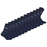 Diadora Unisex Socken, 12er Pack - Sportsocken, Baumwolle, Logo, einfarbig