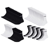 adidas unisex socks, 12-pack - Linear Crew Cushioned, logo, padded, solid color