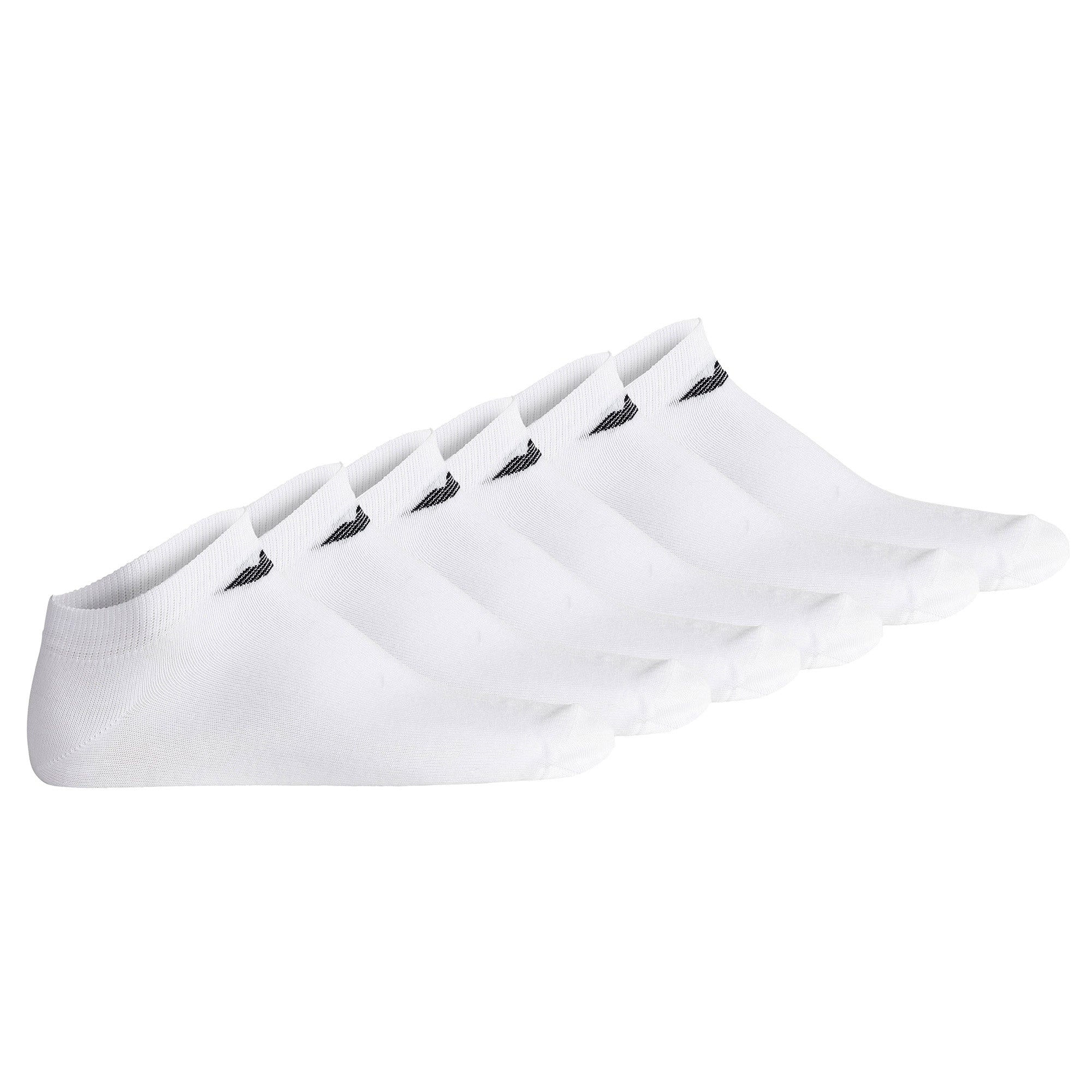 EMPORIO ARMANI Men's Sneaker Socks, 6-Pack - CASUAL COTTON, Multipack, Logo