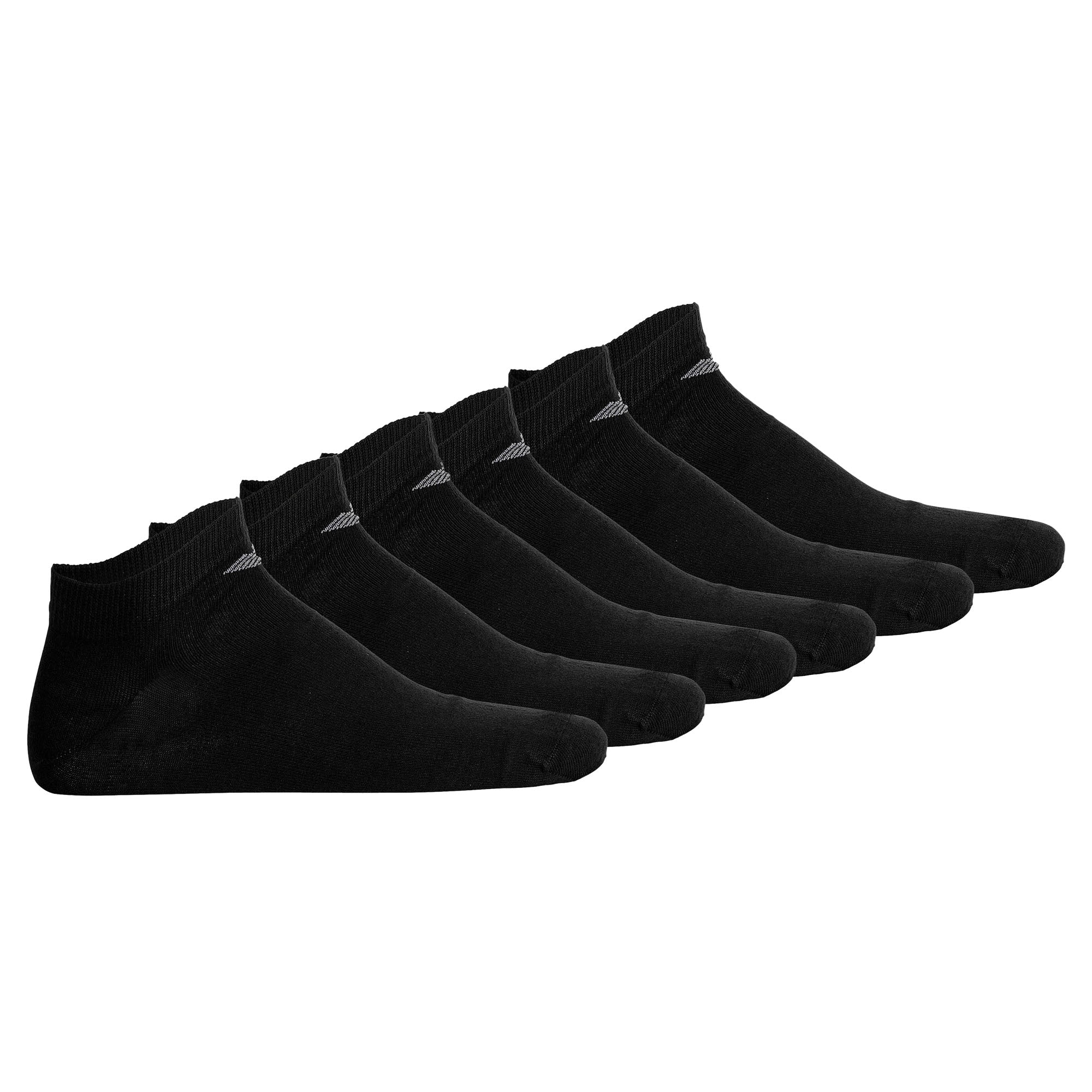 EMPORIO ARMANI Herren Sneakersocken, 6er Pack - CASUAL COTTON, Multipack, Logo
