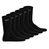 EMPORIO ARMANI Men's Socks, 6-Pack - SPORTY SPONGE, Short Socks, One Size
