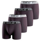 REPLAY Herren Boxer Shorts, 4er Pack - Trunks, Cotton Stretch