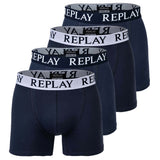 REPLAY Herren Boxer Shorts, 4er Pack - Trunks, Cotton Stretch