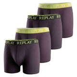 REPLAY Herren Boxer Shorts, 4er Pack - Trunks, Cotton Stretch