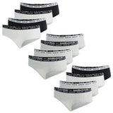 REPLAY women's panties, 4-pack - briefs, logo waistband, cotton blend