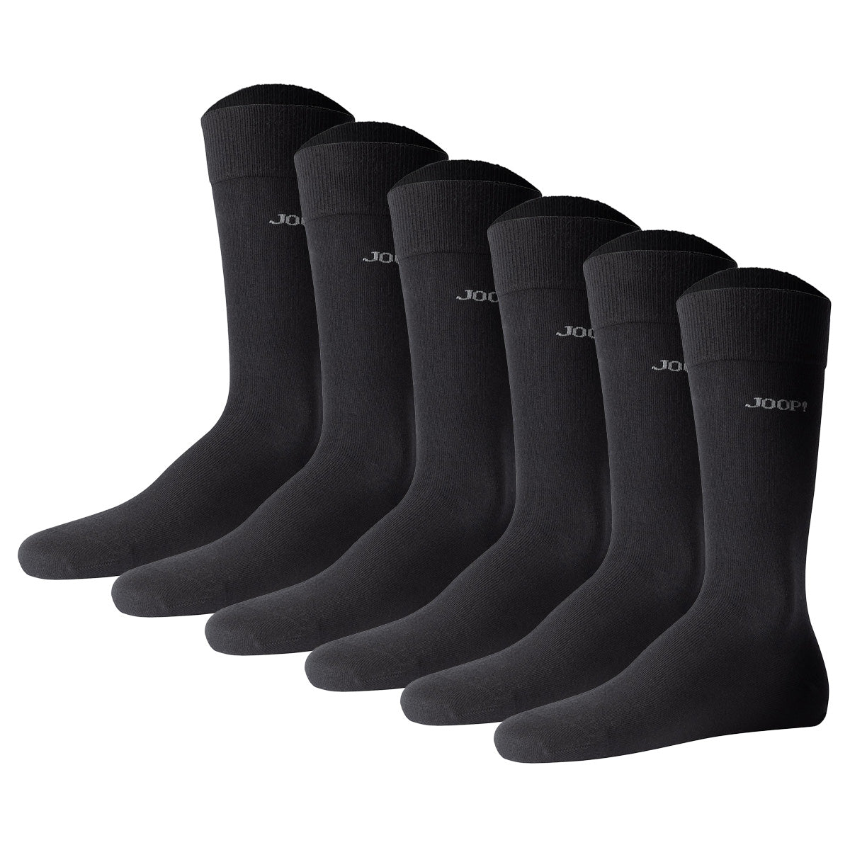 JOOP! Unisex Socken, 6er Pack - Premium Essential Organic Cotton Socks, Logo, einfarbig