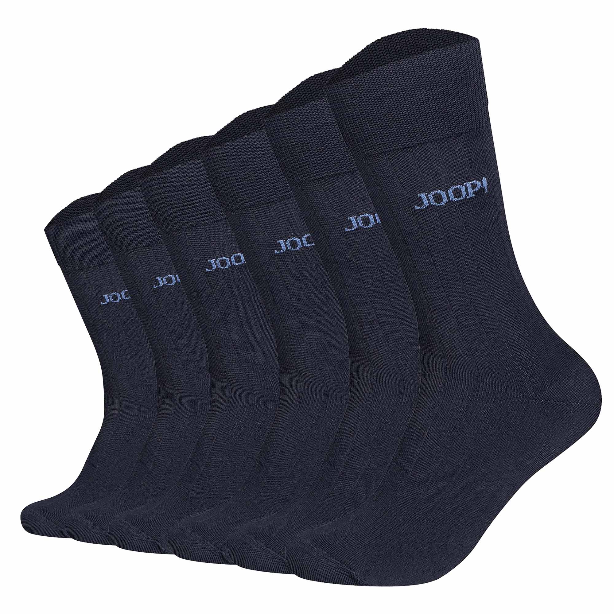 JOOP! Unisex socks, pack of 6 – Premium Essential Mercerised Socks, logo, plain colour