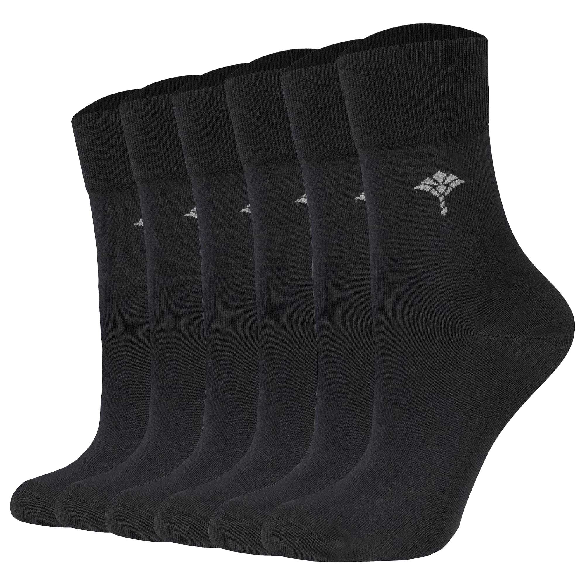 JOOP! Damen Socken, 6er Pack - Daily Glam Organic GOTS Socks, Baumwoll-Mix, uni