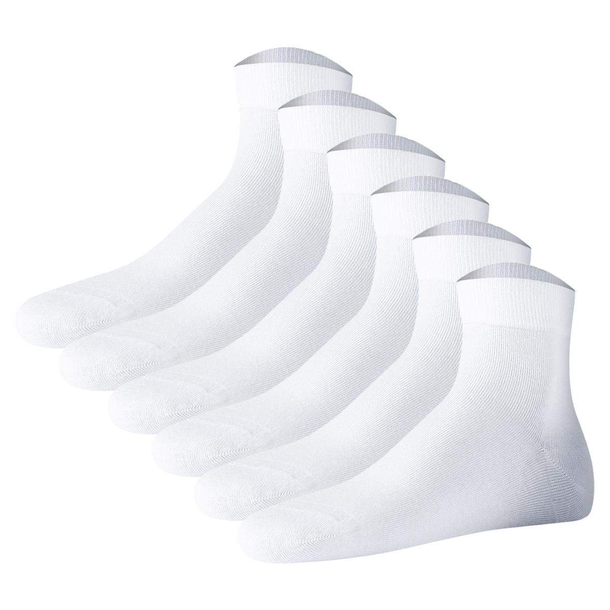JOOP! Unisex Quarter Socks, pack of 6 - Premium Essential Organic Cotton Quarter, logo, single color