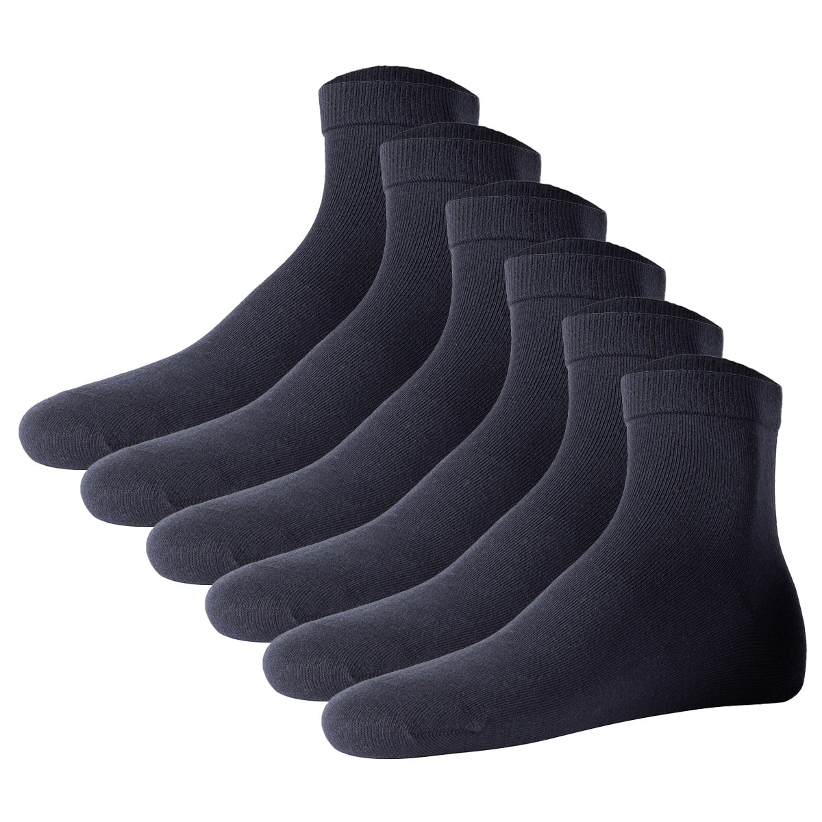 JOOP! Unisex Quarter-Socken, 6er Pack - Premium Essential Organic Cotton Quarter, Logo, einfarbig