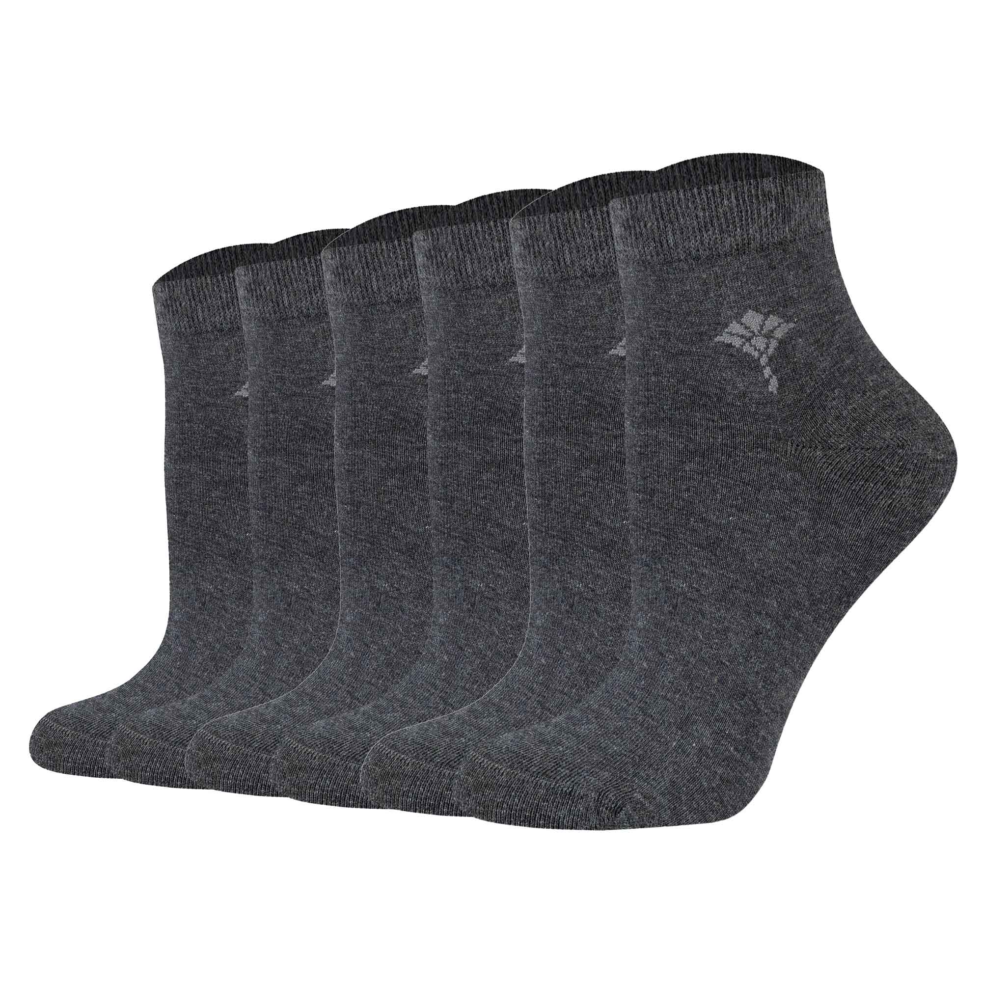 JOOP! Damen Quartersocken, 6er Pack - Daily Glam Organic GOTS Quarter, Baumwoll-Mix, uni