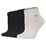 JOOP! women's quarter-length socks, 6-pack - Daily Glam Organic GOTS Quarter, cotton blend, plain
