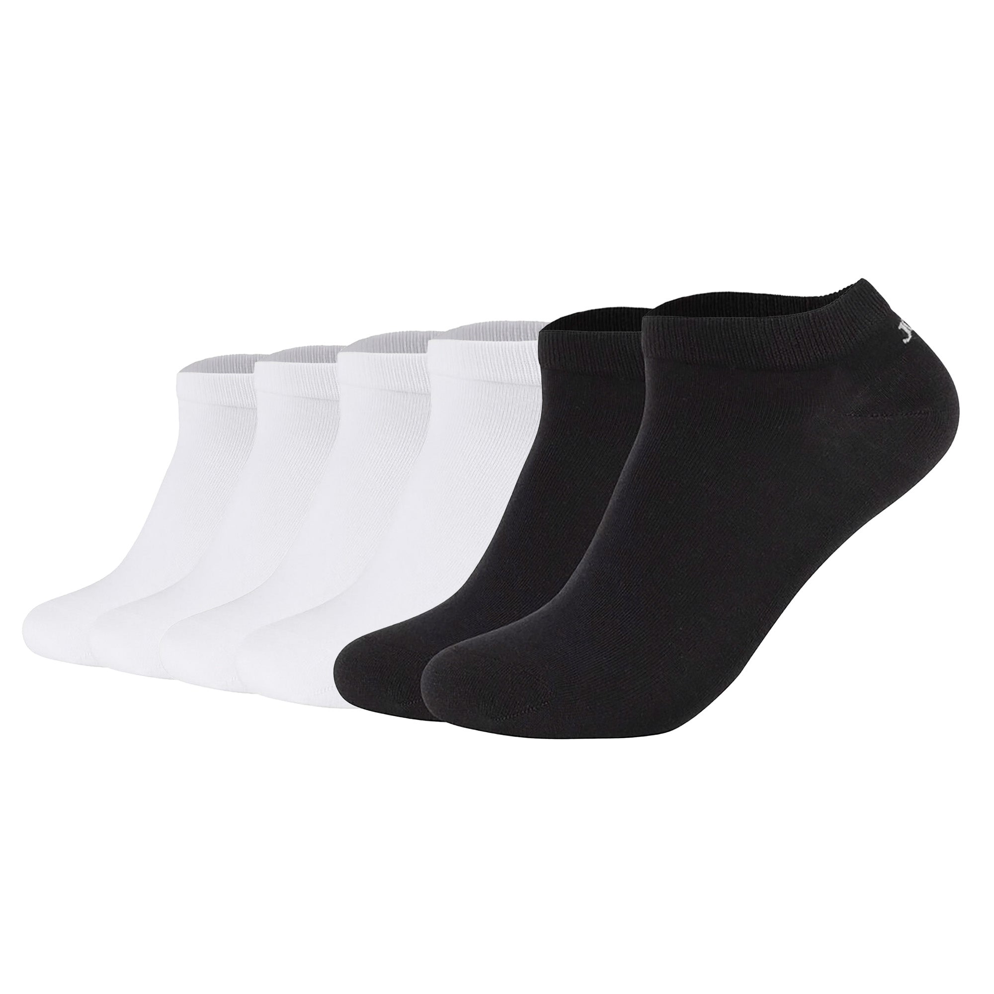 JOOP! Unisex Sneaker Socks, pack of 6 - Premium Essential Organic Cotton Sneaker, logo, single color