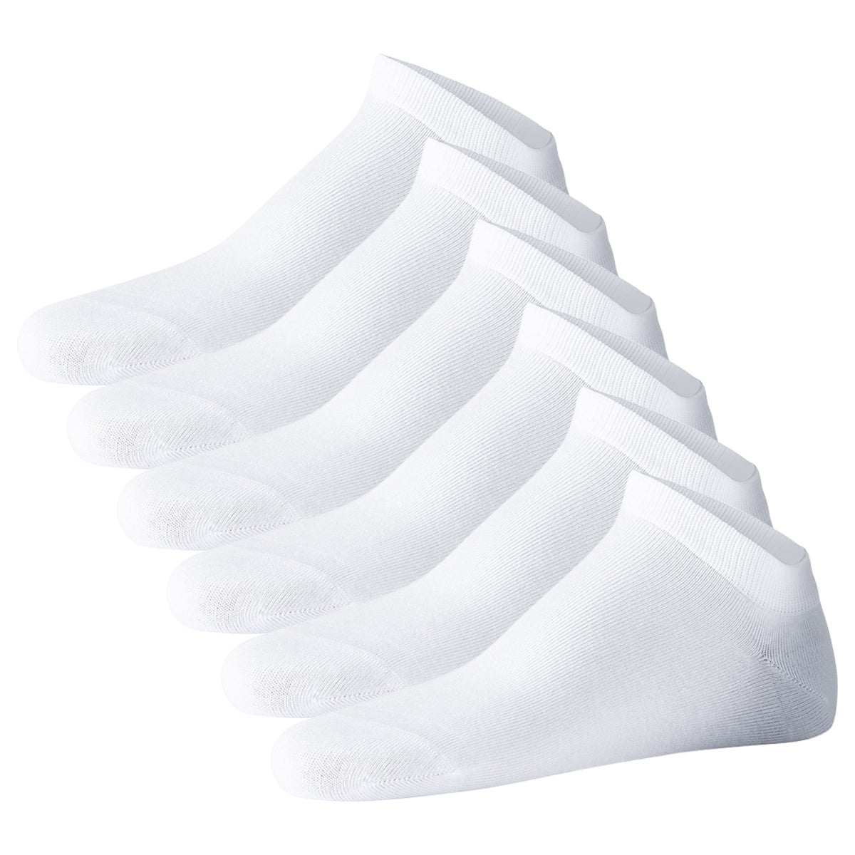 JOOP! Unisex Sneaker Socks, pack of 6 - Premium Essential Organic Cotton Sneaker, logo, single color