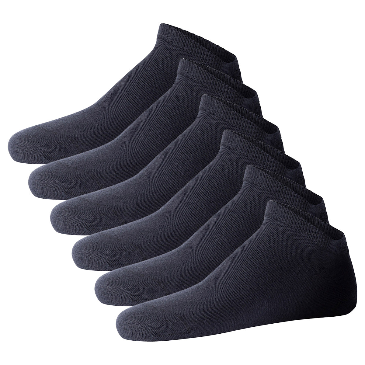 JOOP! Unisex Sneaker Socks, pack of 6 - Premium Essential Organic Cotton Sneaker, logo, single color