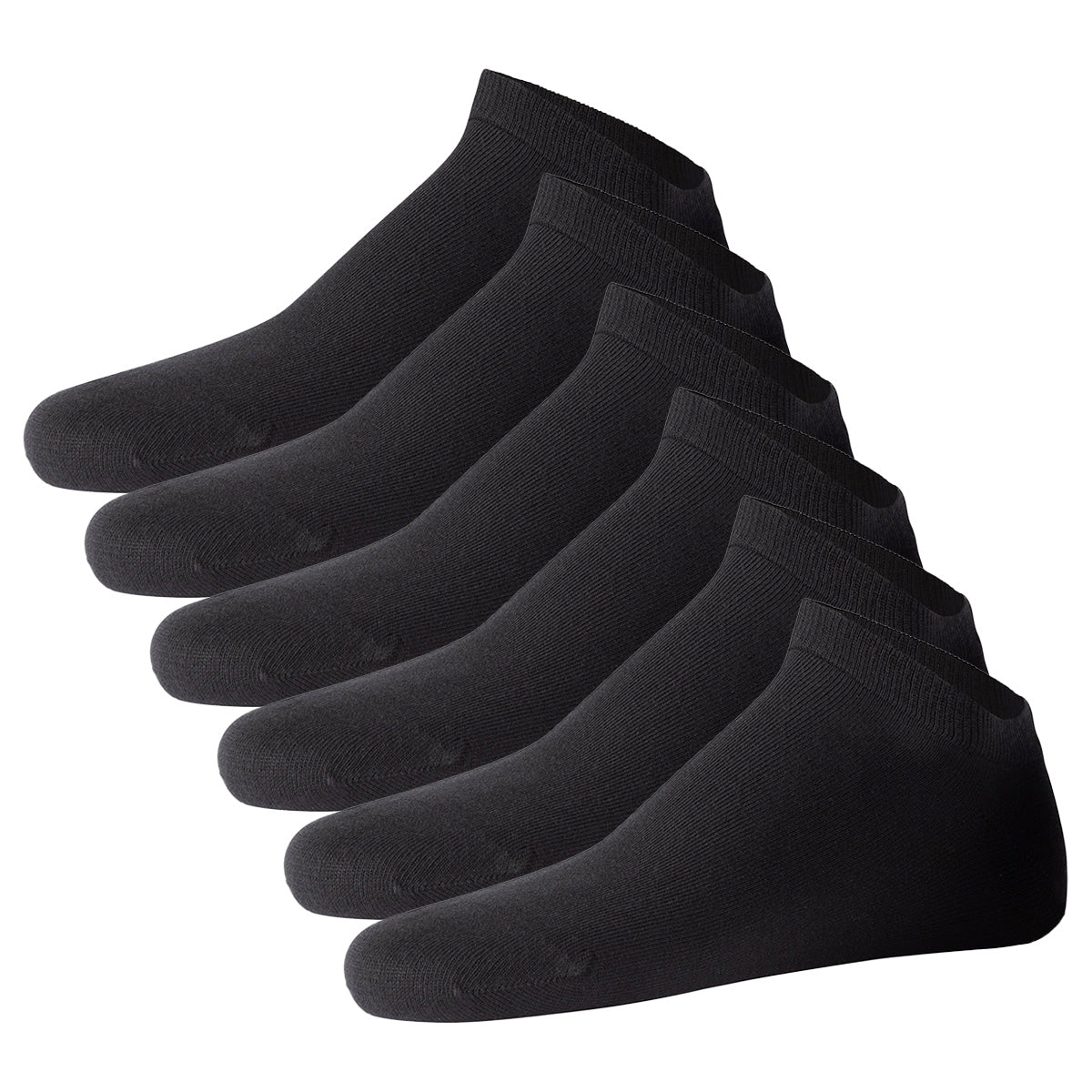 JOOP! Unisex Sneaker Socks, pack of 6 - Premium Essential Organic Cotton Sneaker, logo, single color
