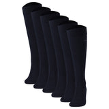 JOOP! Men's Knee-High Socks, 6-pack - Premium Essential Cotton Knee High, logo, single-colored