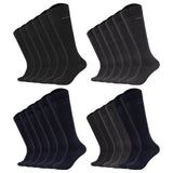 JOOP! Men's Knee-High Socks, 6-pack - Premium Essential Cotton Knee High, logo, single-colored