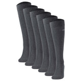 JOOP! Men's Knee-High Socks, 6-pack - Premium Essential Cotton Knee High, logo, single-colored