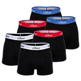 s.Oliver Herren Boxershorts, 6er Pack - Boxerbrief, Baumwoll-Stretch