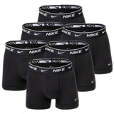 NIKE Herren Boxer Shorts, 6er Pack - Trunks, Logobund, Cotton Stretch