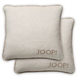 JOOP! cushion cover, 2-pack – MDF Melange Doubleface, logo