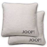 JOOP! cushion cover, 2-pack – MDF Melange Doubleface, logo