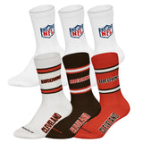 NFL Unisex Socken, 6er Pack - NFL Teams, 6Pack Crew Socks, Football, Logo, Baumwollmischung