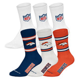 NFL Unisex Socken, 6er Pack - NFL Teams, 6Pack Crew Socks, Football, Logo, Baumwollmischung