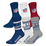 NFL Unisex Socken, 6er Pack - NFL Teams, 6Pack Crew Socks, Football, Logo, Baumwollmischung