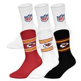 NFL Unisex Socken, 6er Pack - NFL Teams, 6Pack Crew Socks, Football, Logo, Baumwollmischung