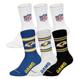 NFL Unisex Socken, 6er Pack - NFL Teams, 6Pack Crew Socks, Football, Logo, Baumwollmischung