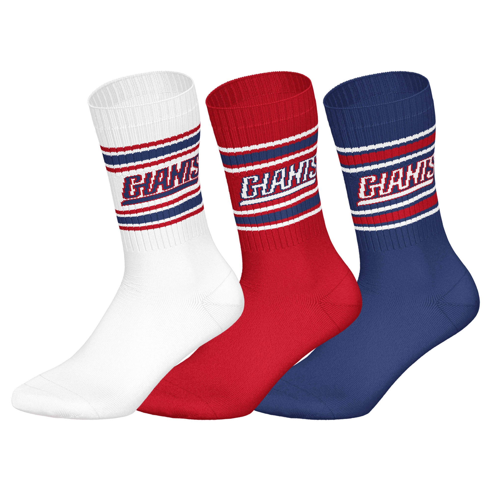 NFL Unisex Socken, 3er Pack - NFL Teams, 3Pack Crew Socks, Football, Logo, Baumwollmischung