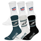 NFL Unisex Socken, 6er Pack - NFL Teams, 6Pack Crew Socks, Football, Logo, Baumwollmischung
