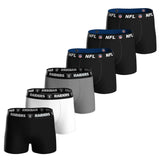 NFL Herren Boxershorts, 6er Pack - NFL Teams, Boxers, Football, Logo, Baumwollmischung