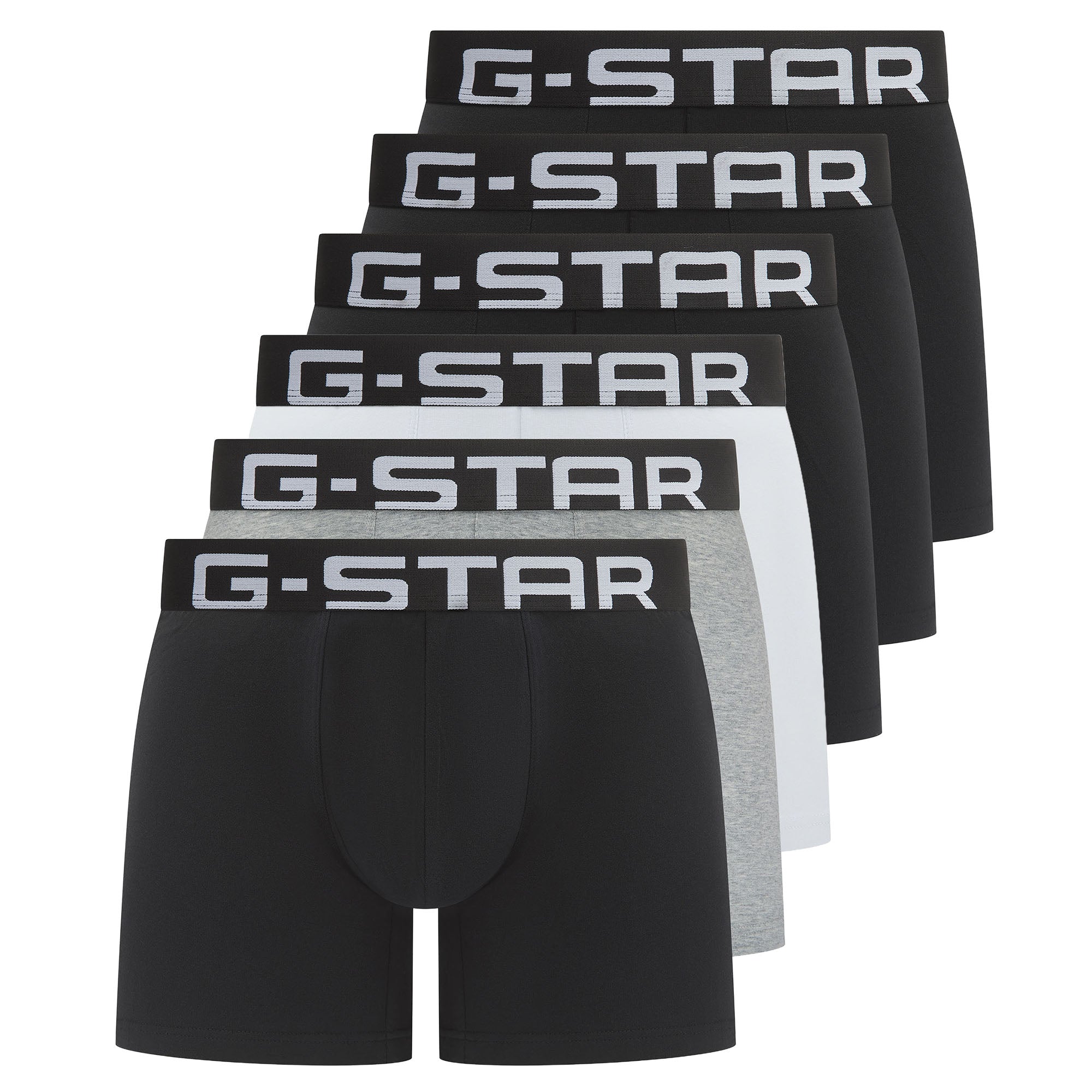 G-STAR Herren Boxershorts, 6er Pack - OAK, Trunks, Cotton Stretch