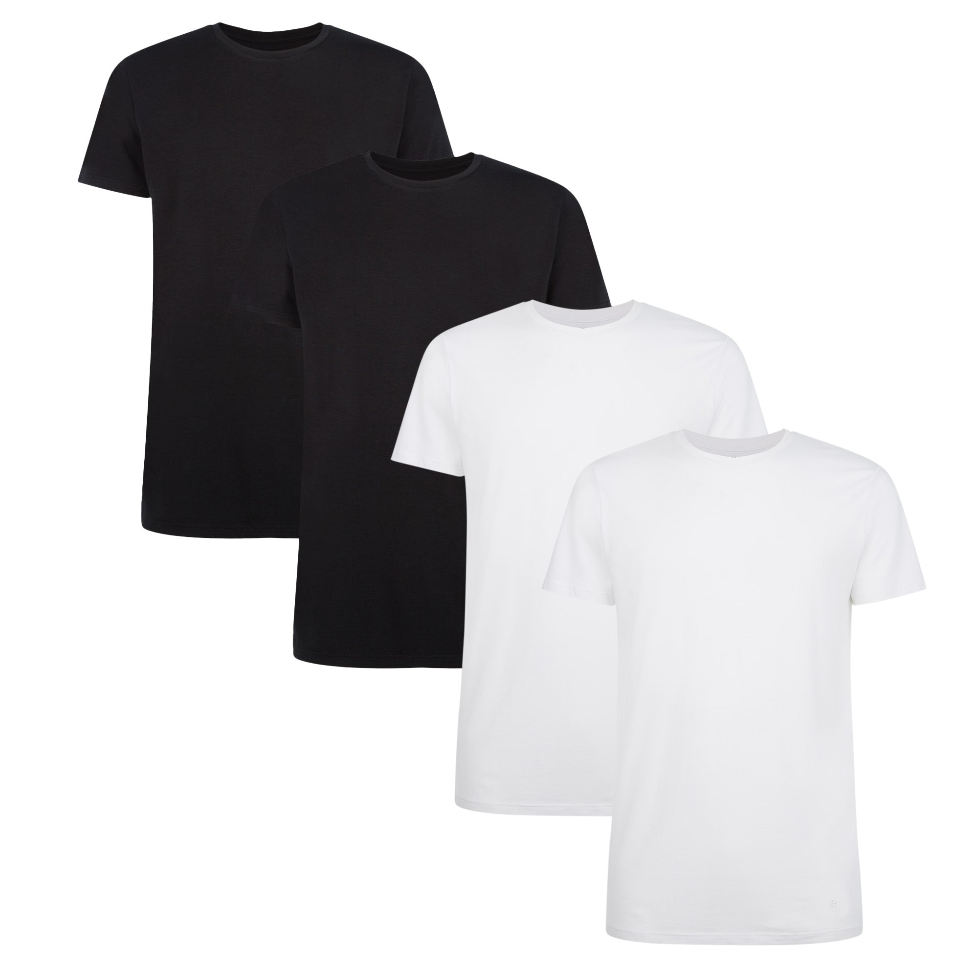 Bamboo basics Herren T-Shirt RUBEN, 4er Pack - Unterhemd, Rundhals, Single Jersey