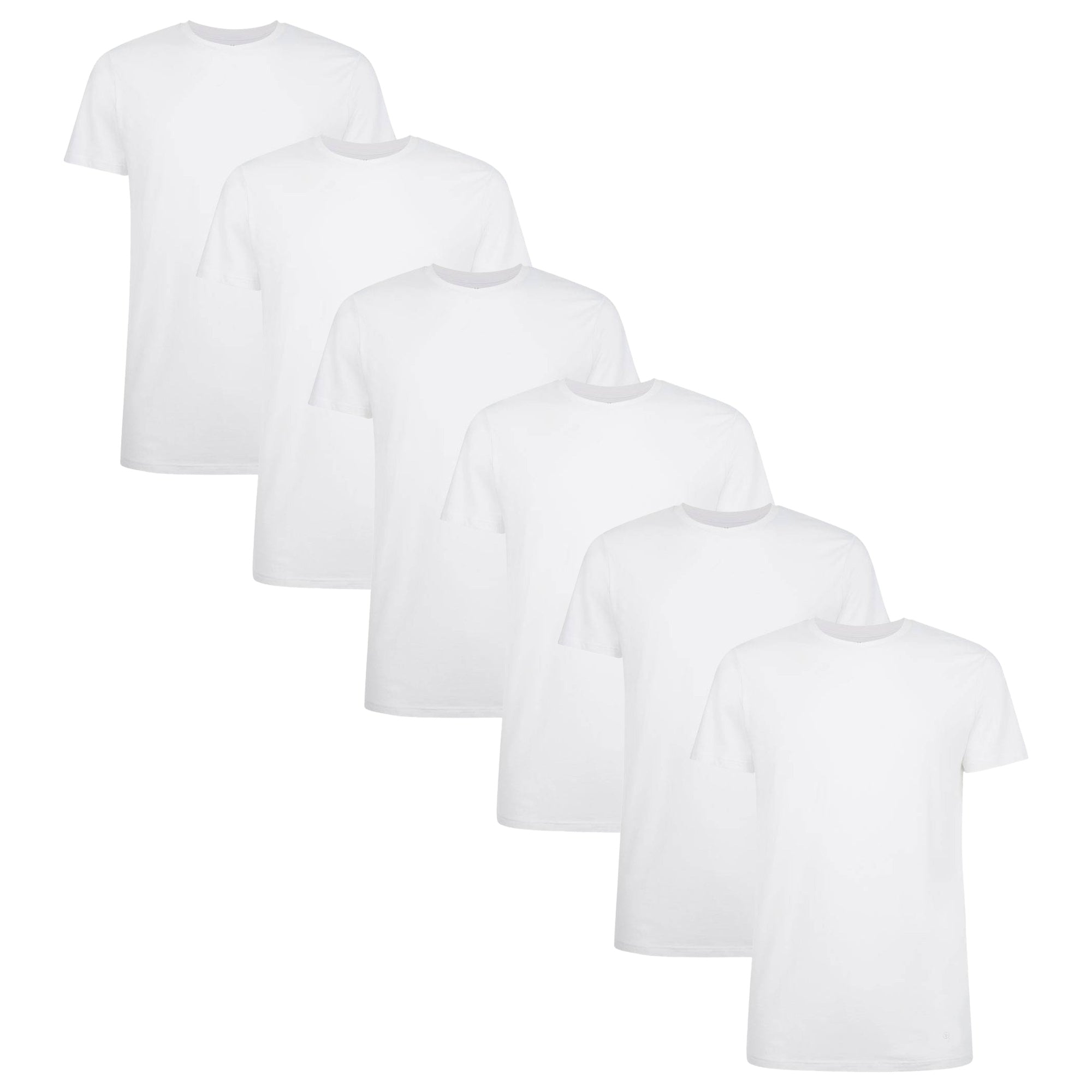 Bamboo basics Herren T-Shirt RUBEN, 6er Pack - Unterhemd, Rundhals, Single Jersey