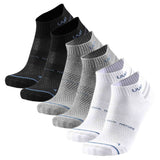 UYN unisex sneaker socks, 6-pack - Everyday Low Cut Socks, logo, single-coloured.