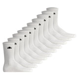 ellesse Unisex Socken, 10er Pack - ALACRE, Crew Socken, Logo, einfarbig