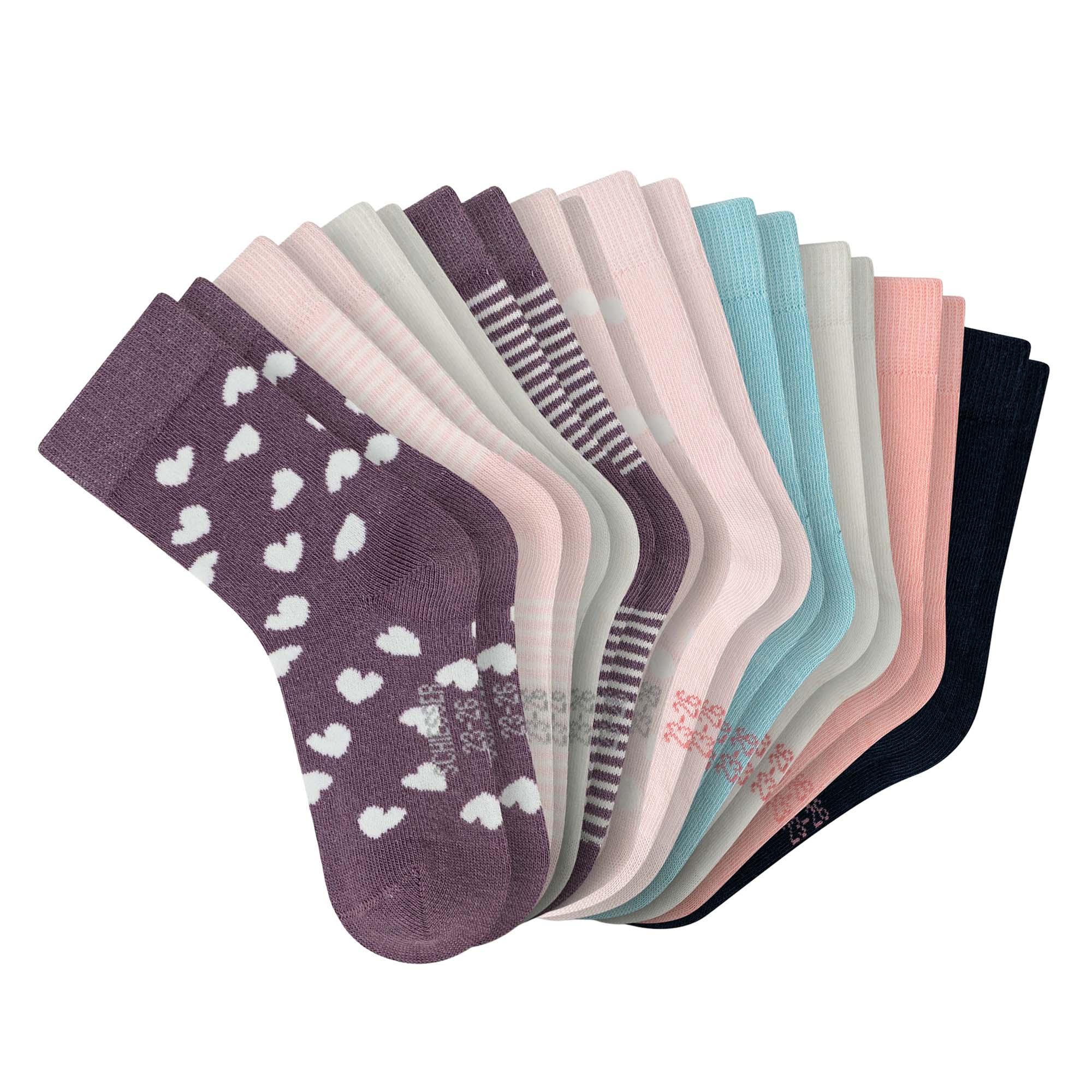SCHIESSER Mädchen Socken, 10er Pack - "Legwear Kids", Muster, Baumwolmischung