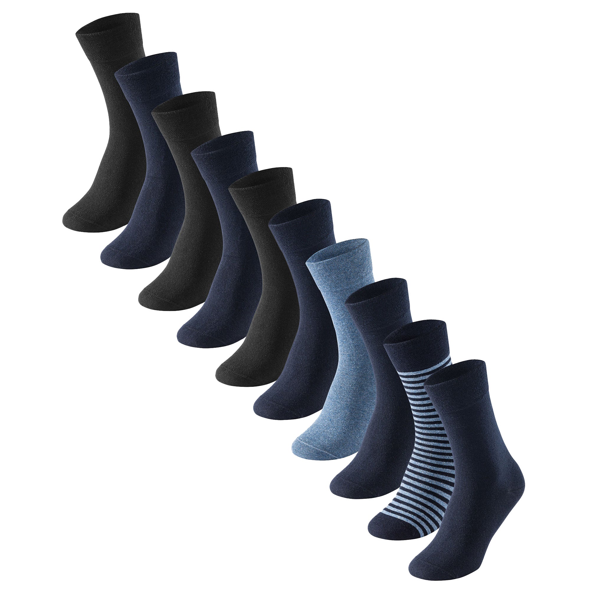 SCHIESSER Herren Socken - Bluebird, 10er Pack, Baumwollmix